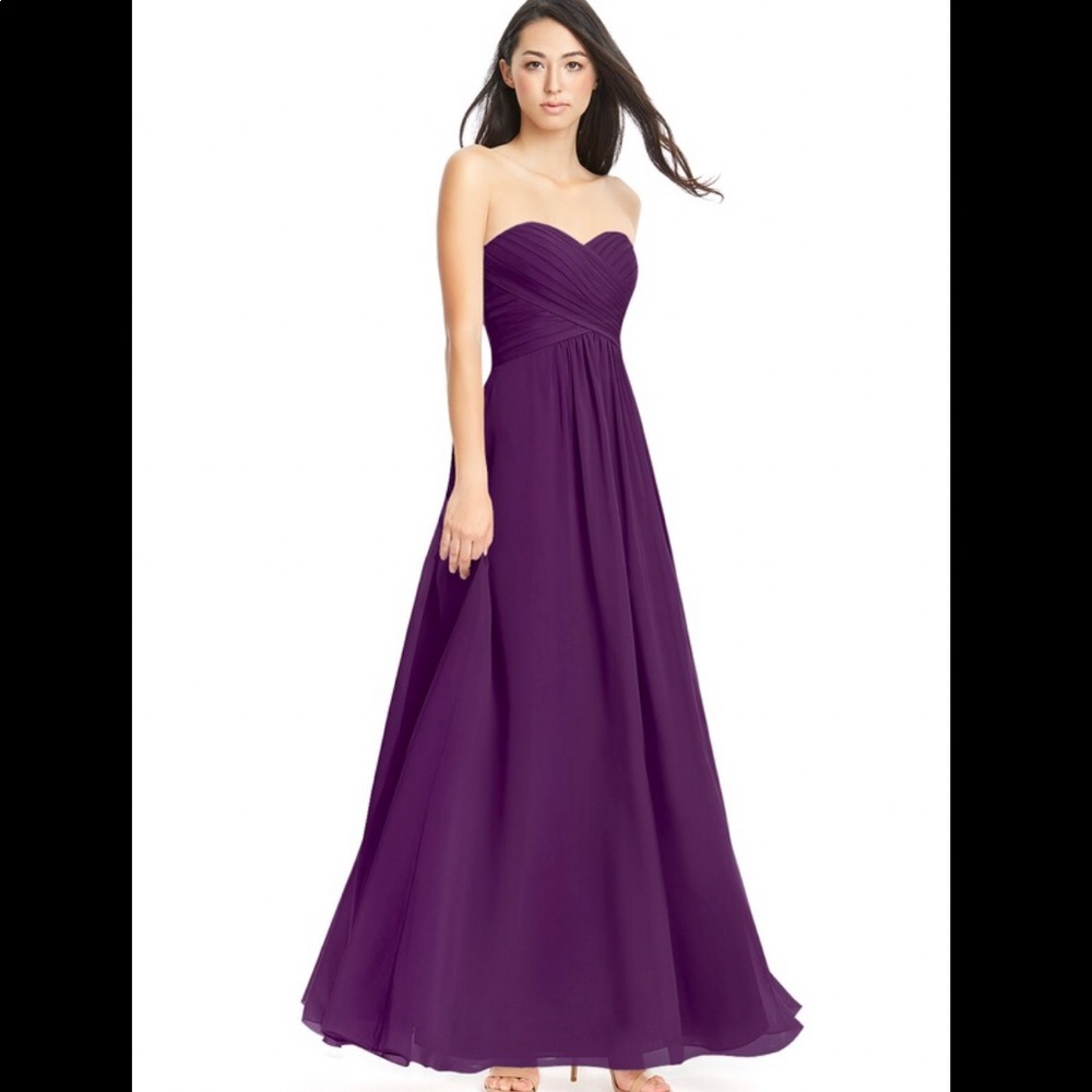 Azazie Yazmin dress in grape size A4